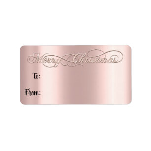 God jul från till hand frisläppat Ro-pulver Adressetikett