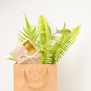 God jul från till hand frisör Guld Black Adressetikett