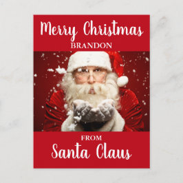 God Jul Från Tomte ADD NAMN Helg Vykort