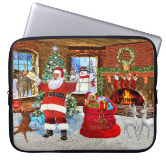 God jul från Tomte Laptop Sleeve