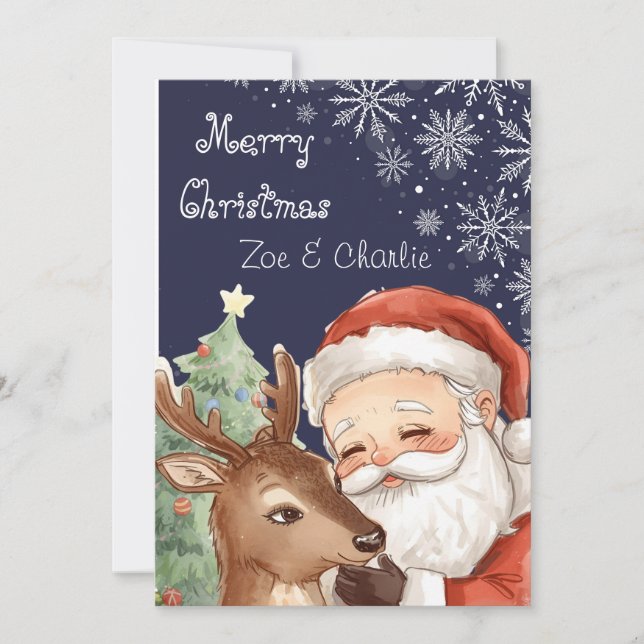 God jul från Tomte & Platt Julkort Kort (Framsida)