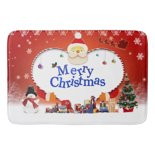 God Jul från Tomten Badrumsmatta (Framsidan)