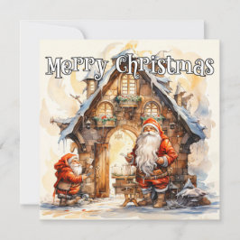 God Jul från Tomtens verkstad Julkort
