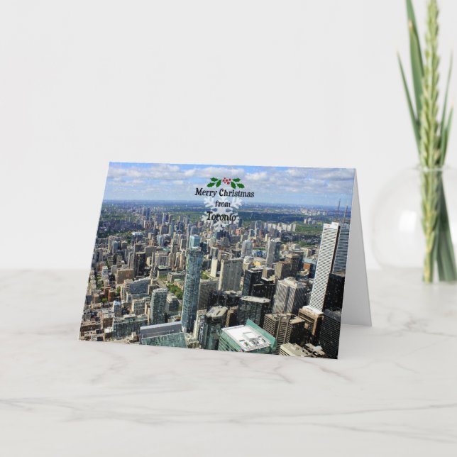 God jul från Toronto Kort (Framsida)
