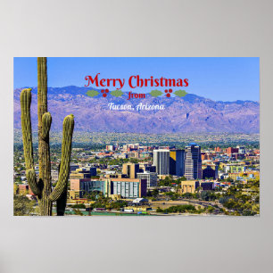 God jul från Tucson, Arizona Poster
