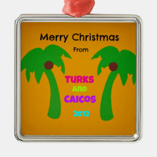 God jul från Turks och Caicos 2012 Julgransprydnad Metall