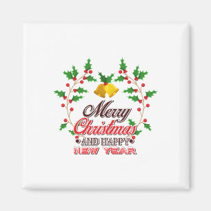 God jul från vår familj, Gott nytt år Magnet