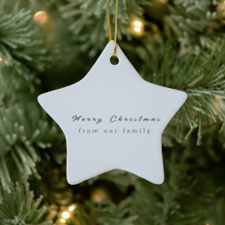 God Jul från vår familj Julgransprydnad Keramik