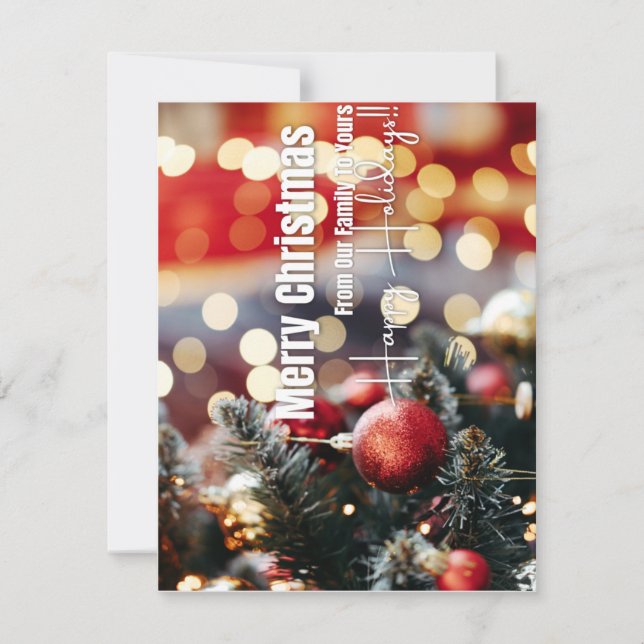 God jul från vår familj till er (Framsida)