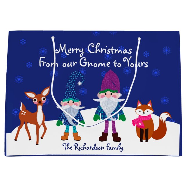 God jul från vår Gnome till din Blue (Framsidan)