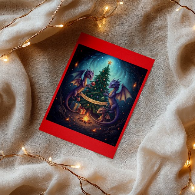 God Jul från Vår Lilla Drakrede Helgkort (Skapare uppladdad)
