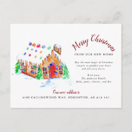 God jul från vår nya Flytta Adress A Helg Vykort