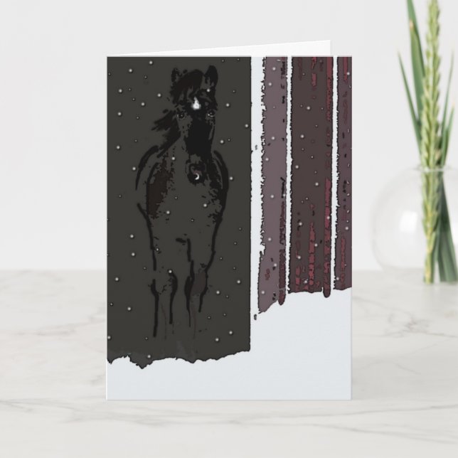 God jul från vårt din kort för stall (Framsida)