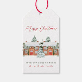 God jul från vårt hem till dig presentetikett