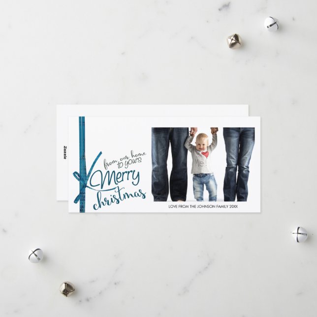 God jul från vårt hem till dina julkort (Fram/Back In Situ)