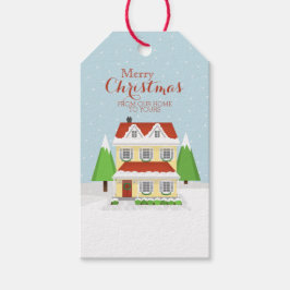God jul från vårt hem till dina presentetikett