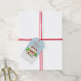 God jul från vårt hem till dina presentetikett