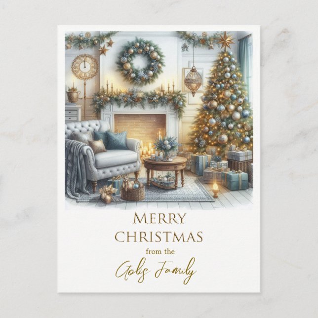 God Jul Från vårt hem till ditt  Vykort (Framsida)