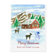 God jul från vårt hem till Hjort