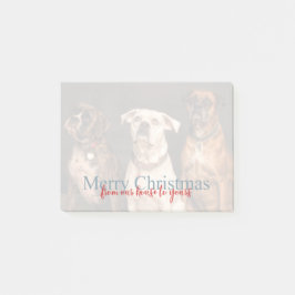 God jul från vårt hus till ert foto post-it block