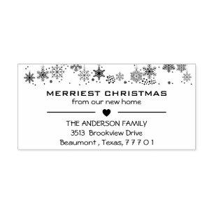 God jul från vårt nya hem Adress Stämpel