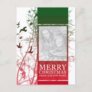 god jul från vårt nya hem (silhouscreen), helg vykort