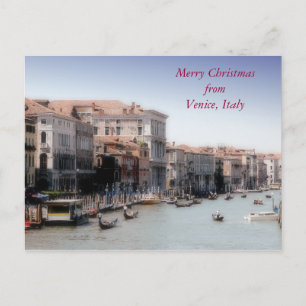 God jul från Venedig, Italien Helg Vykort
