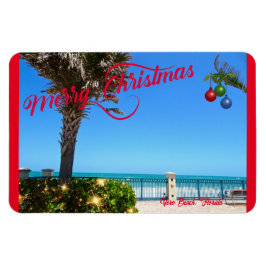 God jul från Vero Beach Florida Oceanfront Magnet