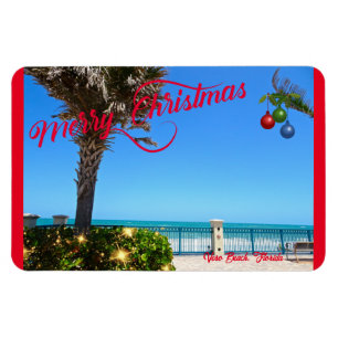 God jul från Vero Beach Florida Oceanfront Magnet