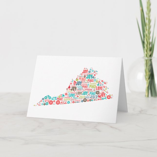 God jul från Virginia Kort (Framsida)