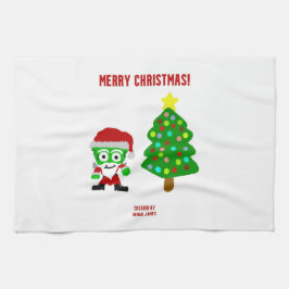 God jul FrankenCheese Kitchen Towel Kökshandduk