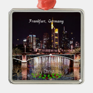 God jul, Frankfurt, Tyskland Julgransprydnad Metall