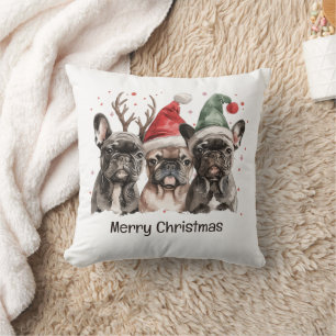 God jul Fransk Bulldog Reindeer Hundar Kudde