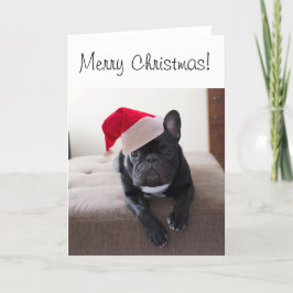 God jul Frenchie-kort Helgkort