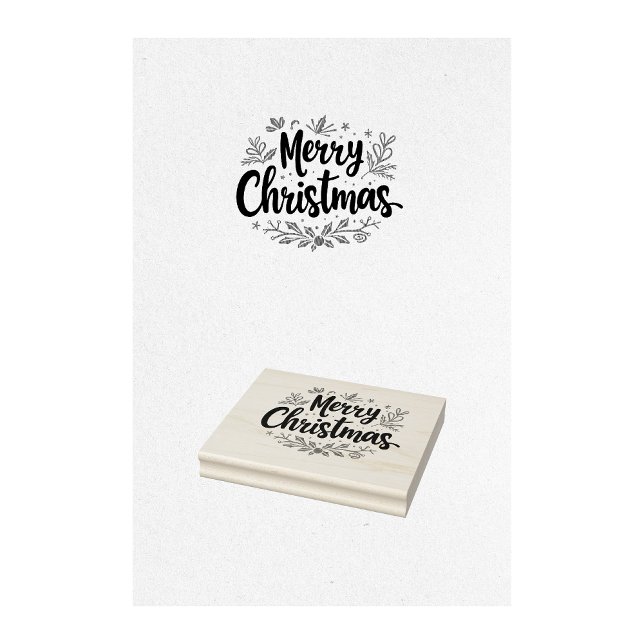 God jul Frimärke Stämpel (merry christmas stamp, christmas greeting stamp, holiday stamp, festive stamp, xmas stamp, )