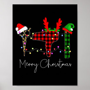 God Jul Frisör Roligt Verktyg Frisör Poster