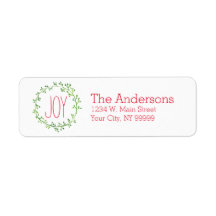 God jul, frö Returetiketter