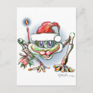 * God jul Frog by Albruno * Helg Vykort