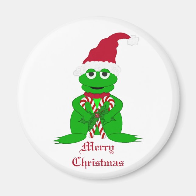 God jul Frog Magnet (Framsidan)