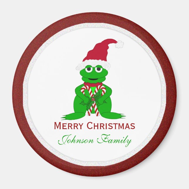 God jul Frog Magnet (Framsidan)