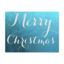 God jul, fryst, isblått