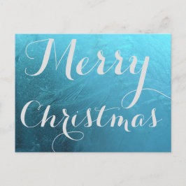 God jul, fryst, isblått helg vykort