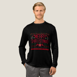 God Jul ful julskylt Långärmad T Shirt