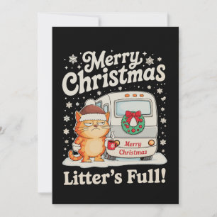 God Jul Fullständig Katt Julhelg Julkort