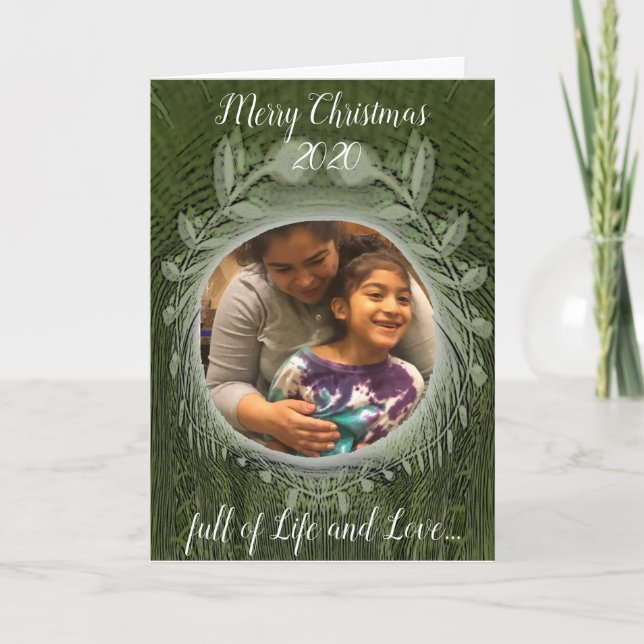 God jul... fullt av Life och Kärlek.. Holid Kort (Framsida)