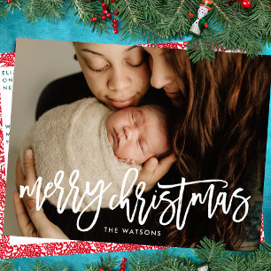 God jul Fullt Bleed Photo Helg Vykort