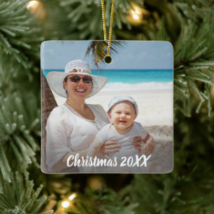God jul, Fullt Photo Ceramic Ornament