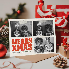 God jul Funky Groovy Photo jul Kort