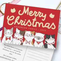 God jul Funny Cute Cats Caroling