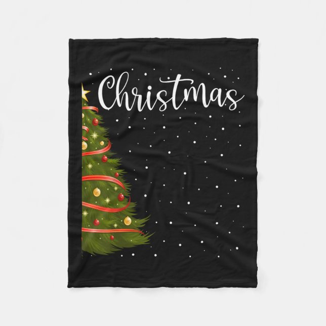 God jul Funny Julgran Par Match Fleecefilt (Framsidan)